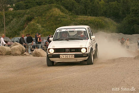 Troels Lund/Peter Petersen fra Slagelse Auto Sport i VW Golf GTI fra 1978, opnåede en 6. plads i NCC Rally Sprint Trofæet.